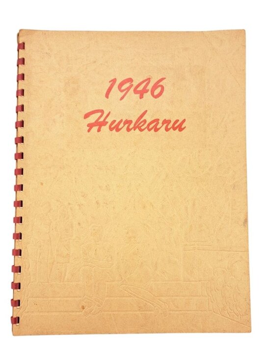 Other - Vintage 1946 Concordia High School Yearbook Kansas Hurkaru Spiral Bound 62 Pages